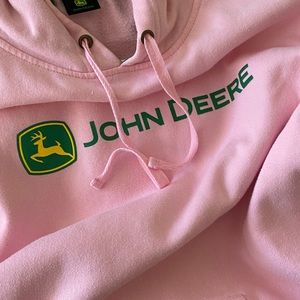 John Deere Pink Hoodie XL